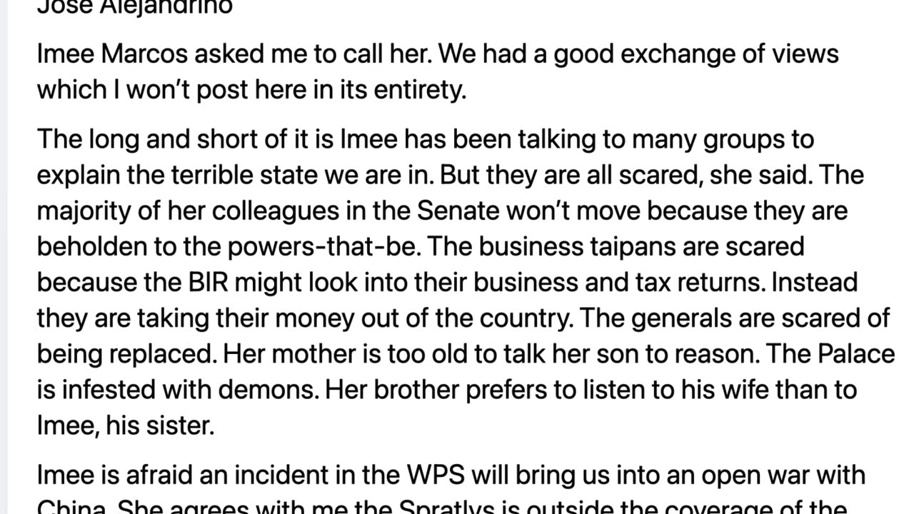 My Talk with Imee Marcos