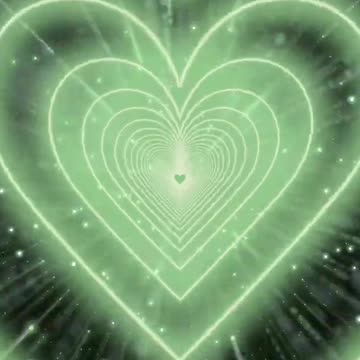 922. #Shorts Pastel Green💚Heart Tunnel - Heart Heart