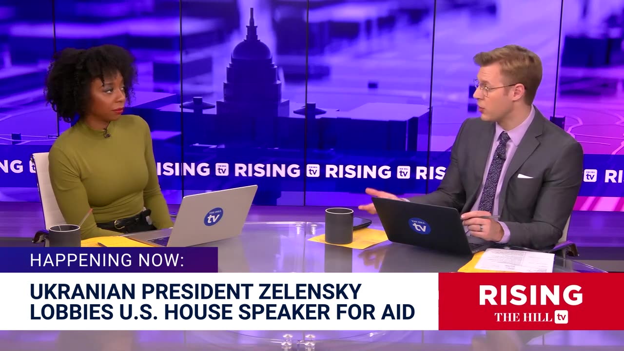 UNBELIEVABLE: Zelensky Thanks GIDDY Weapons Manufacturing Heads INSIDE Biden White House | Rising