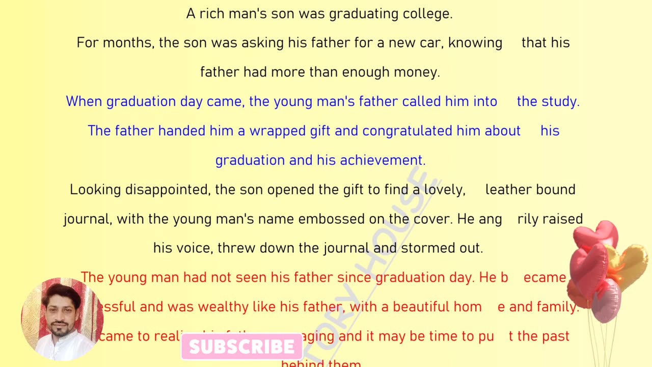 A RICH MAN AND HIS SON II ENGLISH STORY II MORAL STORY