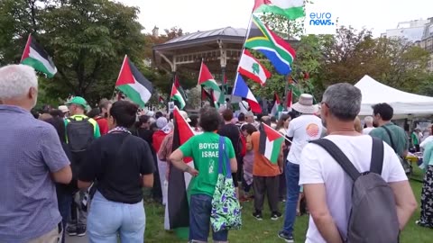 Pro-Palestinian demonstrators across Europe demand cease-fire in the Israel-Hamas war | NE