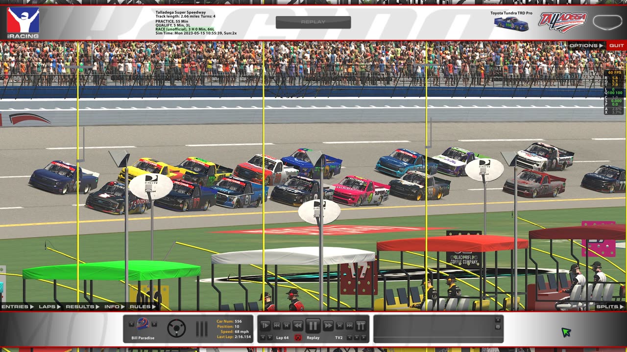 iRacing Trucks at Talladega.