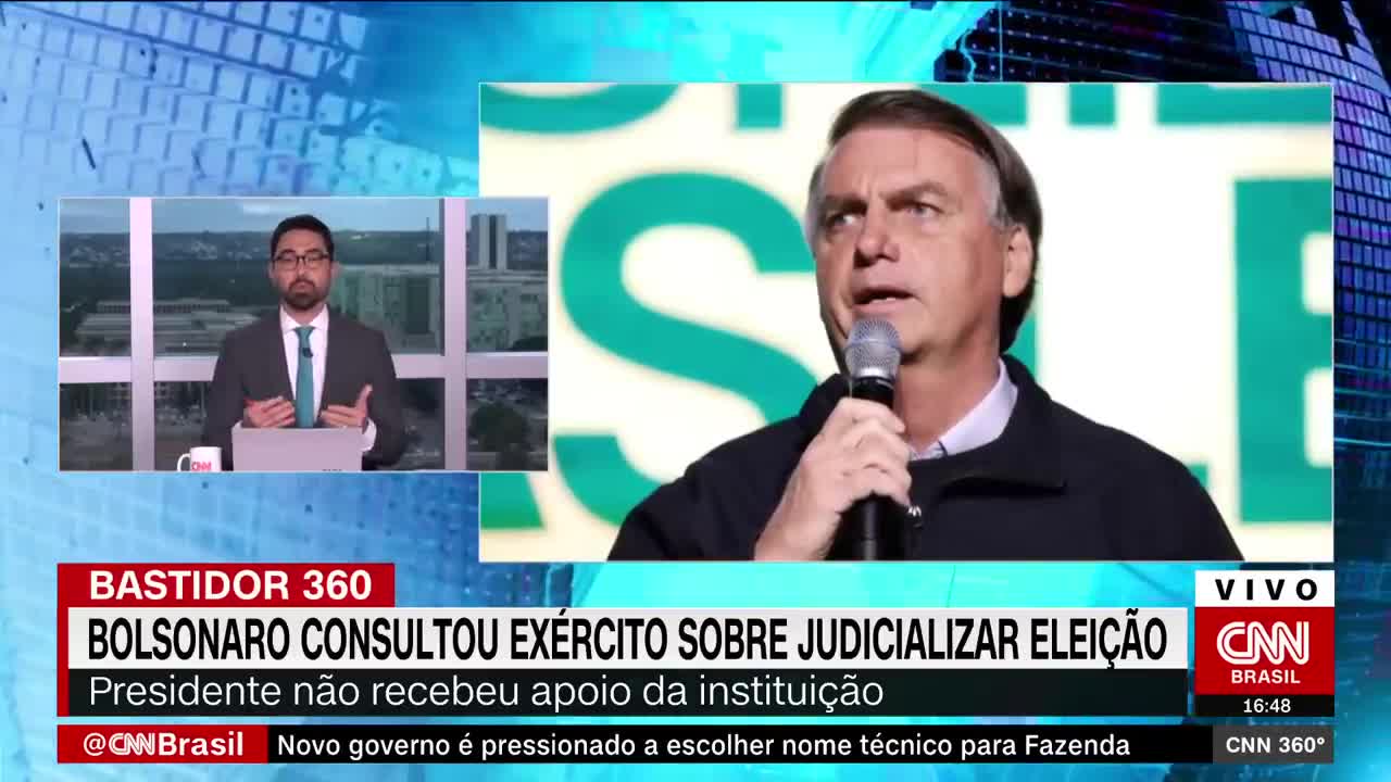 Bolsonaro consultou o Exército sobre judicializar a eleição | CNN 360º