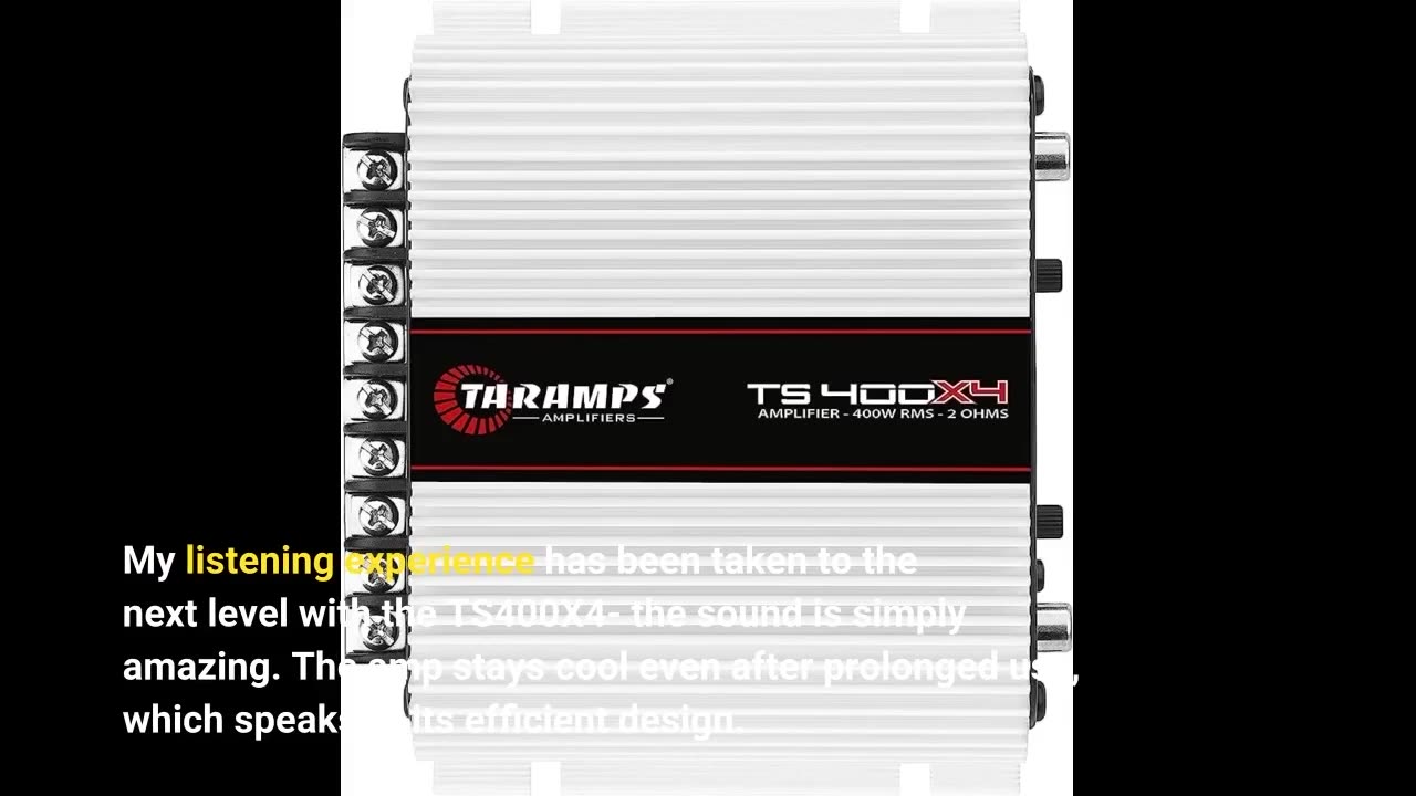 Taramps TS400X4 Full Range 2 Ohm 4 Channel-Overview