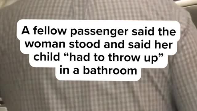 A woman allegedly shoved and threatened a flight