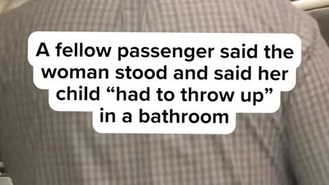 A woman allegedly shoved and threatened a flight