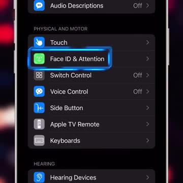 Activate Require Attention for Face ID 💪👍