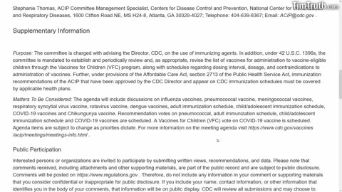 CDC ACIP Meeting THIS WEEK To Try To ADD EVEN MORE Shots To Childhood Schedule!