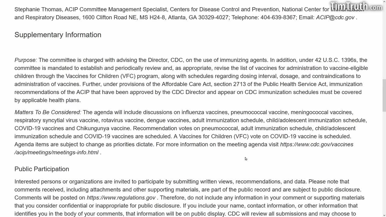 CDC ACIP Meeting THIS WEEK To Try To ADD EVEN MORE Shots To Childhood Schedule!