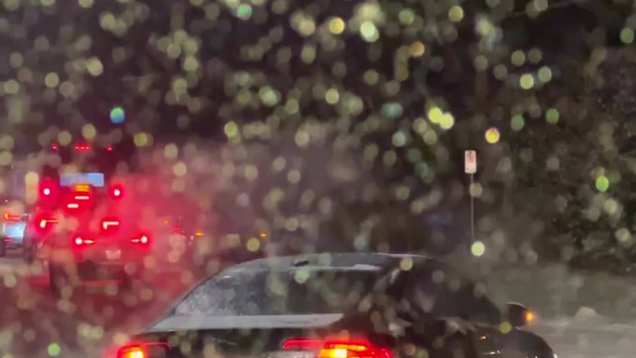 Driving in Vancouver during a snowstorm