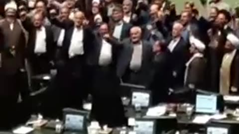 Iran’s parliament is chanting “Death to Israel! Death to America!