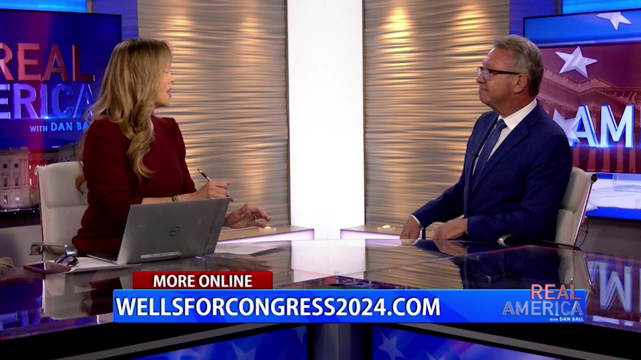 REAL AMERICA -- Stella Escobedo W/ Bill Wells, Discussing Biden's Border "Bloodbath," 3/19/24