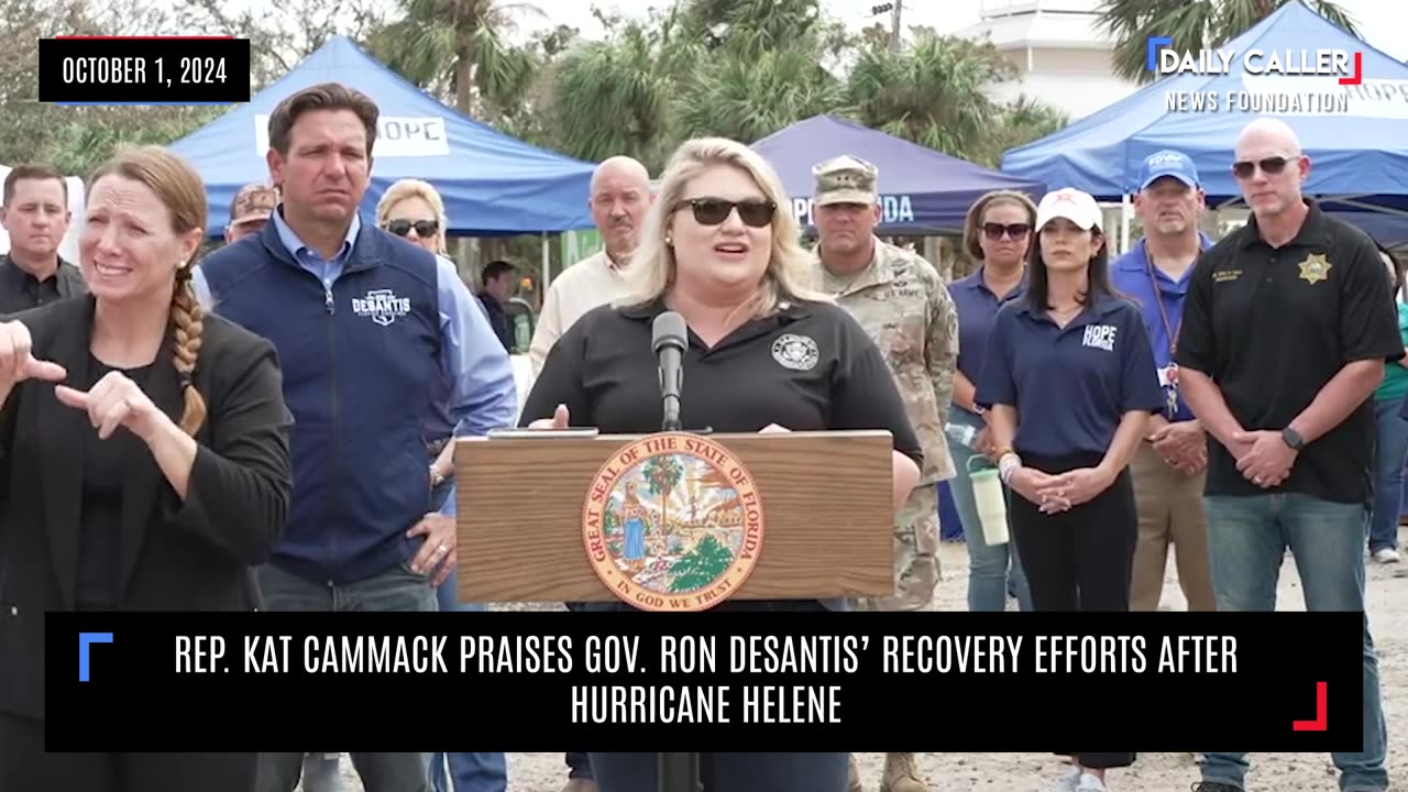Rep. Kat Cammack Praises DeSantis’ Recovery Efforts After Hurricane Helene