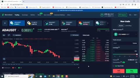 Share market candle stick