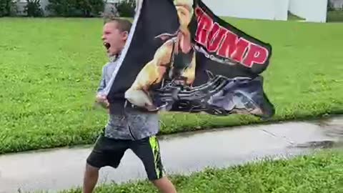 Mini Patriot stands up to The Storm