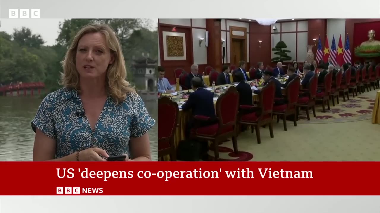 US signs historic deal with Vietnam.