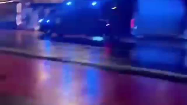 Marokkanische Fußballrandalierer Randalieren Nach Gewonnenen WM-Spiel