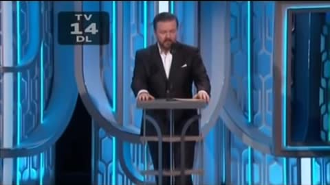 Ricky Gervais at the Golden Globes 2016 - All of his bits chained - Timeless