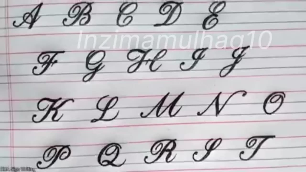 How to write English capital and small letters Beautiful Style| Cursive writing a to z| Cursive abcd