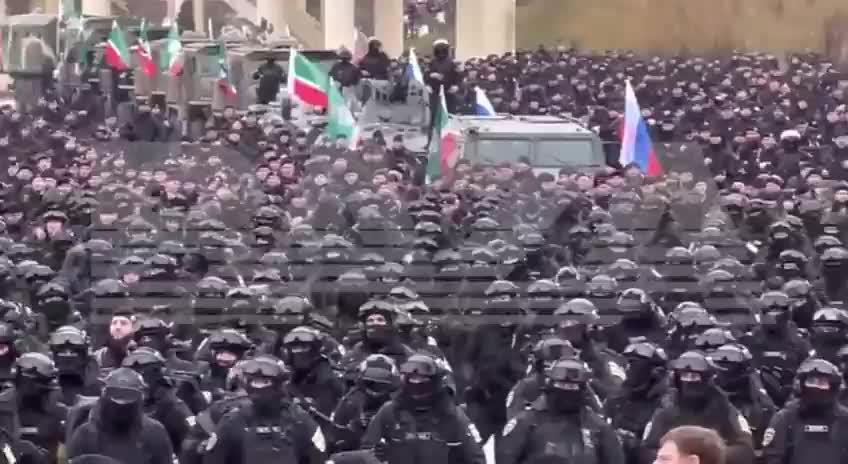 "Thousands of Chechen security officials" in Grozny preparing for deployment to Ukraine