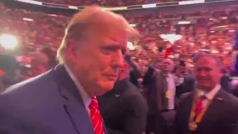 Nothing like *dapping* up THE PRESIDENT at UFC
