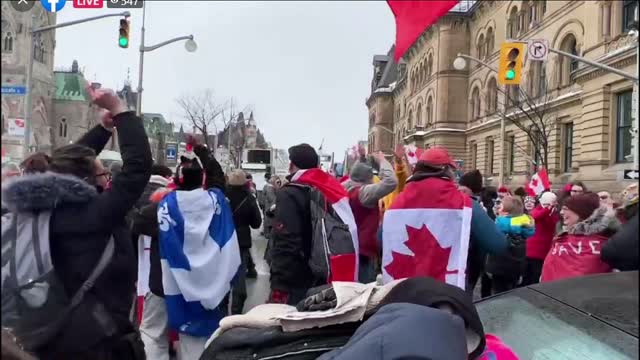 Canadian protesters terrorizing Ottawa