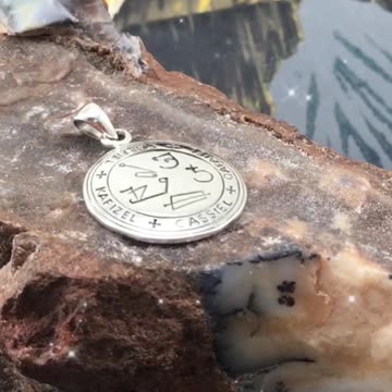 Embrace Tranquility: Archangel Cassiel Silver Pendant