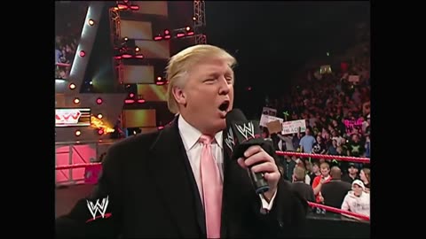 Mr. McMahon and Donald Trump announce the Battle of the Billionaires.