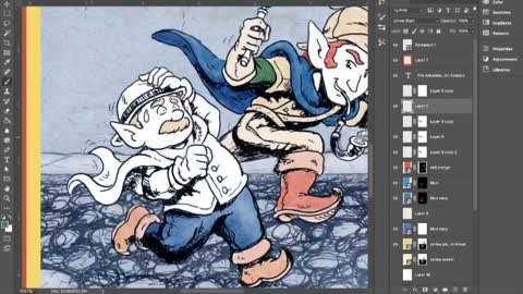 TIME LAPSE: DRAWING SIR LOCKE THE GNOME