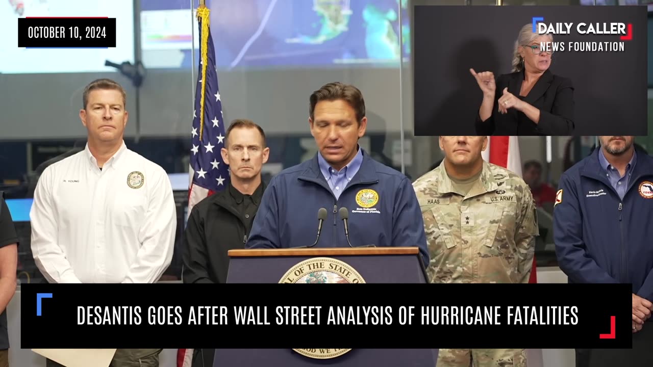 DeSantis Goes After Wall Street Analysis Of Hurricane Fatalities