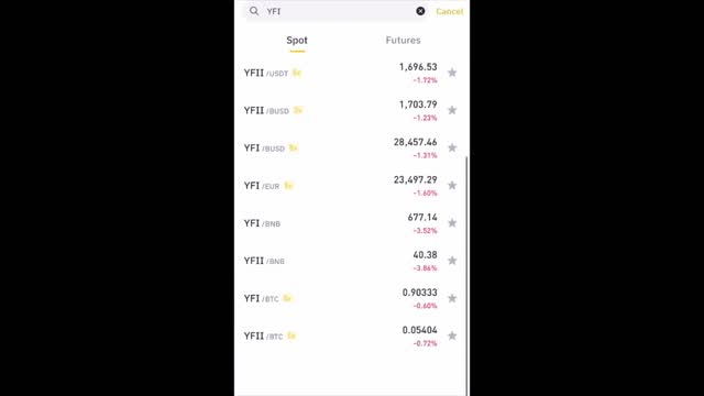 Use a binance