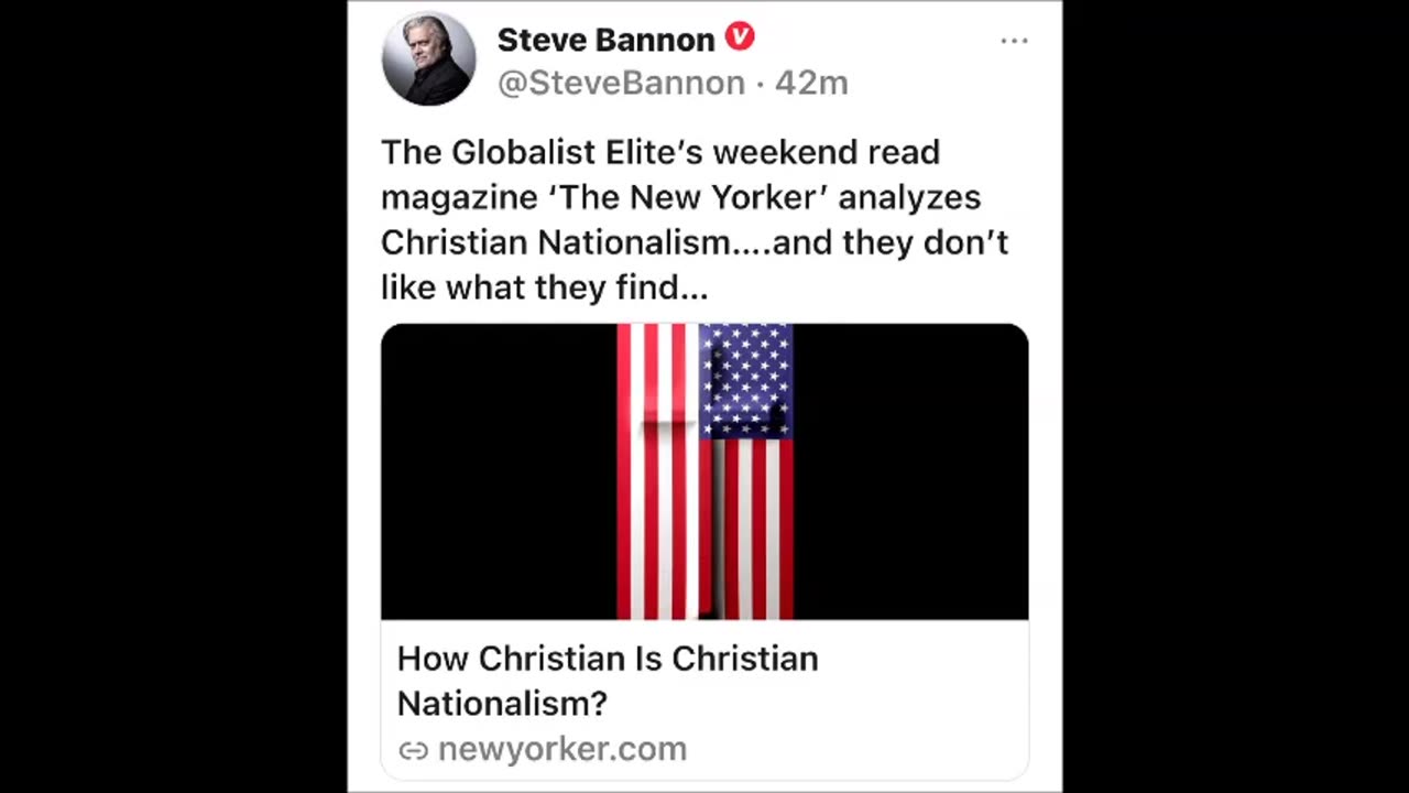 Steve Bannon - Christian Nationalism