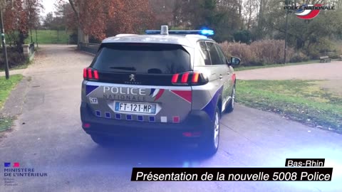 Présentation de la nouvelle Peugeot 5008 POLICE