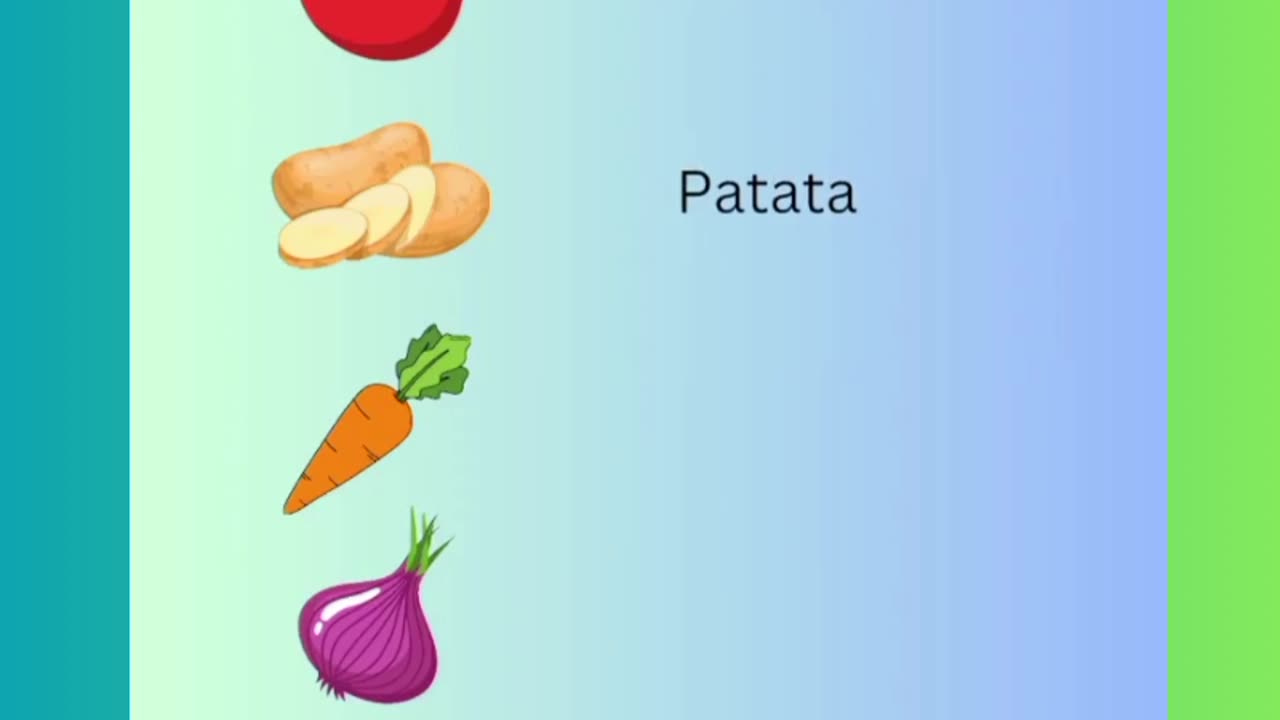 Spanish vegetables names