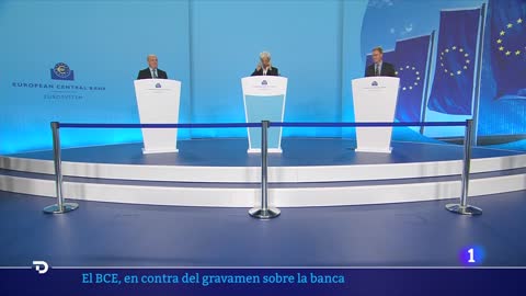 IMPUESTO BANCA: GOBIERNO seguirá ADELANTE y DE GUINDOS dice que el BCE "SOLO trata de AYUDAR"