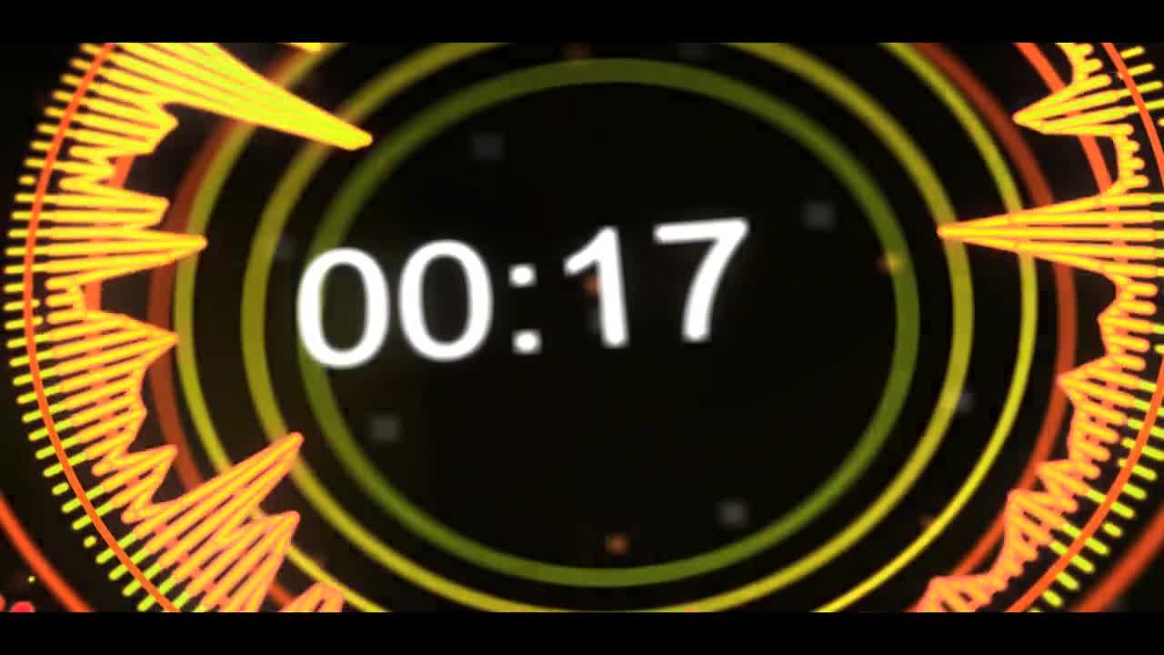 Fashion dynamic 2 minutes countdown video material