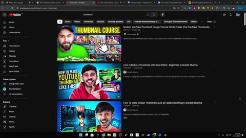 How to Make a Thumbnail with Glow Effect - Beginners || DWS