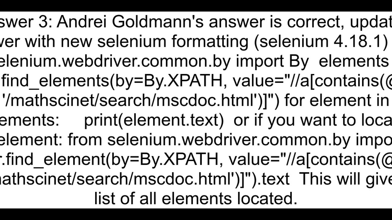Finding an element by partial href Python Selenium
