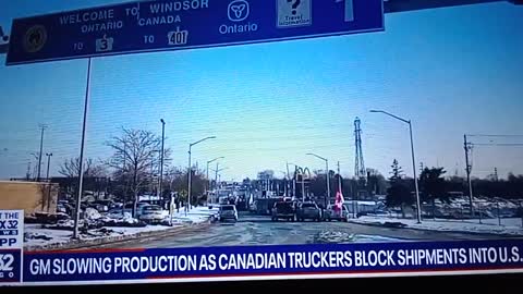 TRUCKER CONVOY FREEDOM BETWEEN USA & CANADA