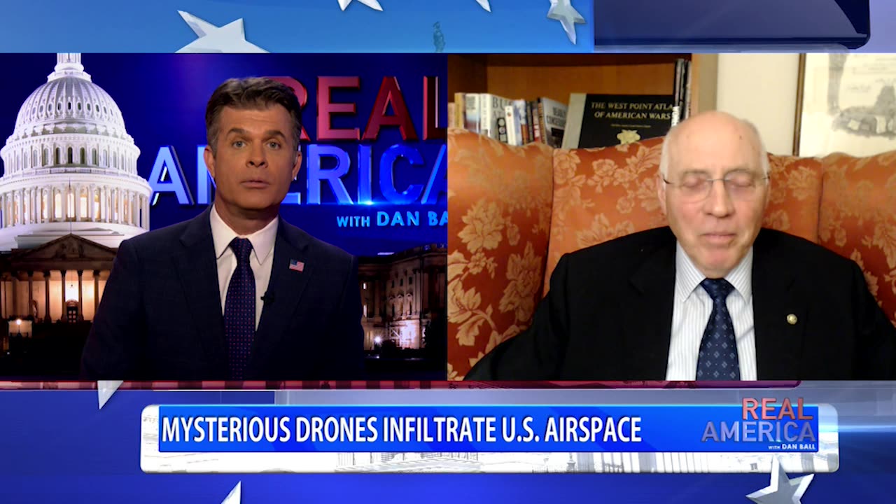 REAL AMERICA -- Dan Ball W/ Lt. Col. Robert Maginnis, Iranian Drones Over New Jersey?, 12/11/24