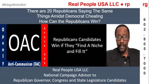 Many Republicans Are Saying The Same-Things Amidst Democrat Cheating. How Can the Republicans Win?