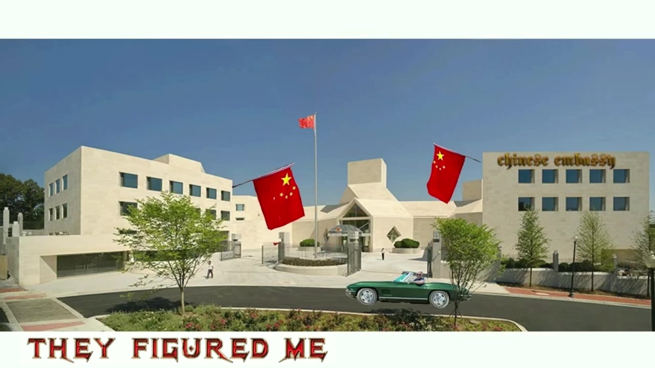 Biden arriving at the Chinese consulate hiding