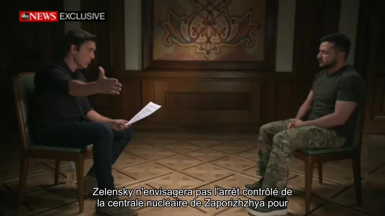 Zelensky n'envisagera pas un arrêt contrôlé de la centrale nucléaire de Zaporizhzhia pour éviter to