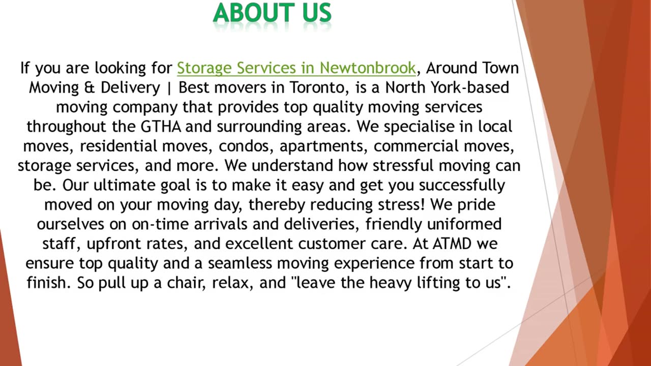 If you are looking for Storage Services in Newtonbrook