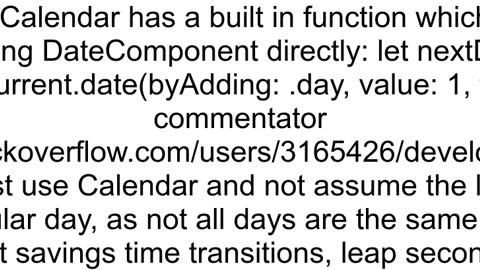 How we find out a next day in Swift