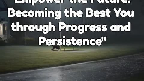 "Embrace the Present, Empower the Future: Becoming the Best You through Progress and Persistence"