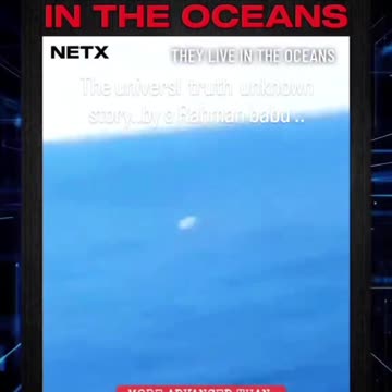 Strange blue light caught under ocean