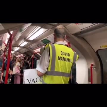 “This carriage is for vaccinated people only.”