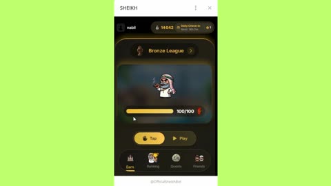 new mining mini app bot telegram SHEIKH
