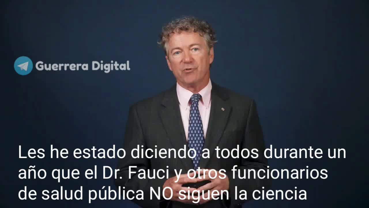 Tremendo mensaje del Senador Rand Paul.